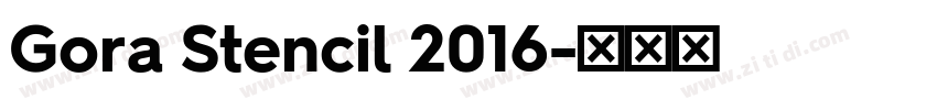 Gora Stencil 2016字体转换